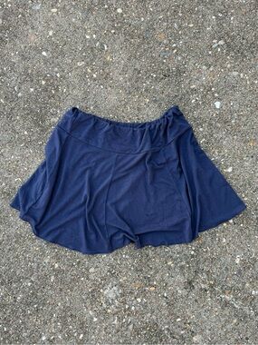 Brandy Melville Navy Blue Flowy Skirt